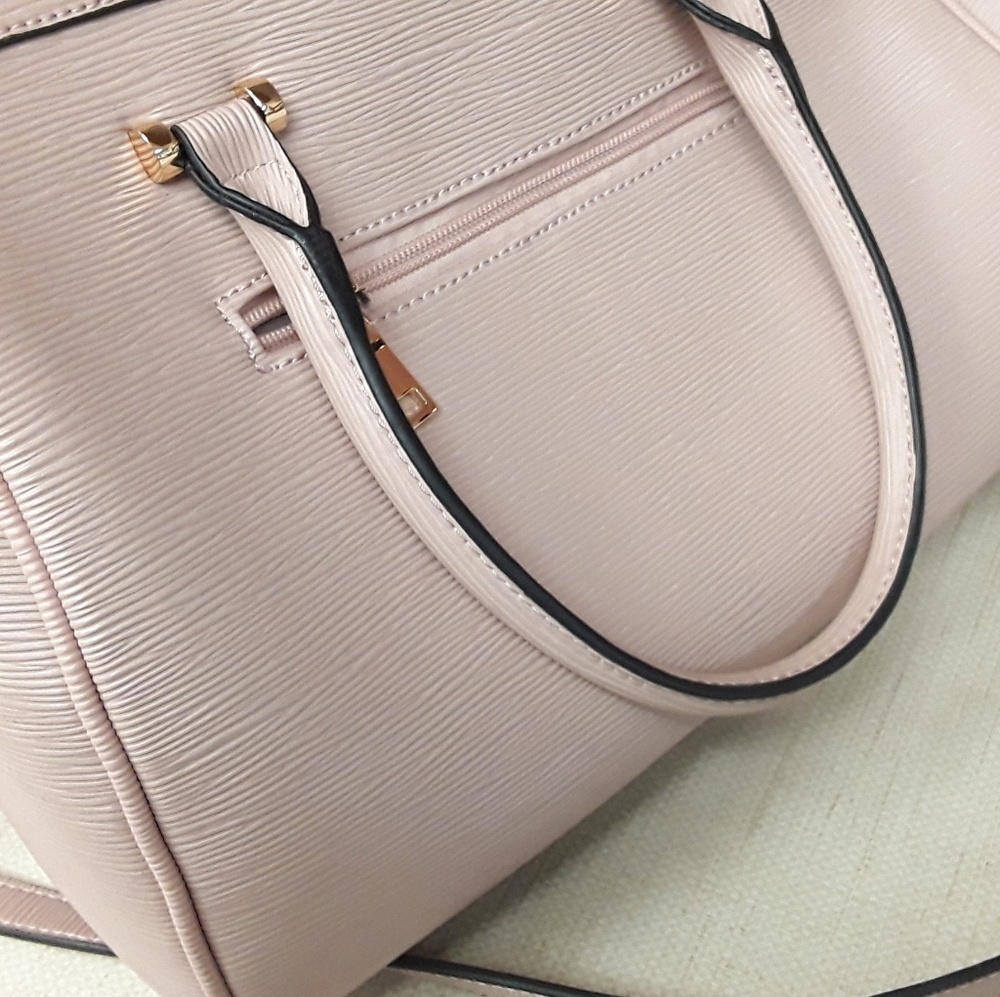 Blush Pink Satchel Crossbody Purse NWOT Boho - Picture 1 of 8